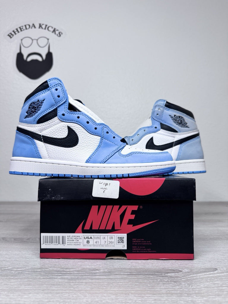Size 8 - Jordan 1 Retro OG High University Blue 555088-134 NEW DS
