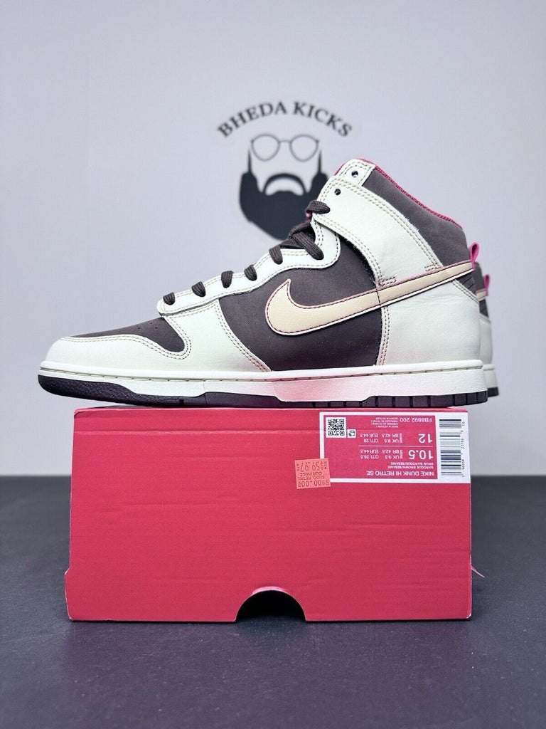 NEW DS Nike Dunk HI Retro SE Baroque Brown Shoes FB8892-200 Men’s Size 10.5