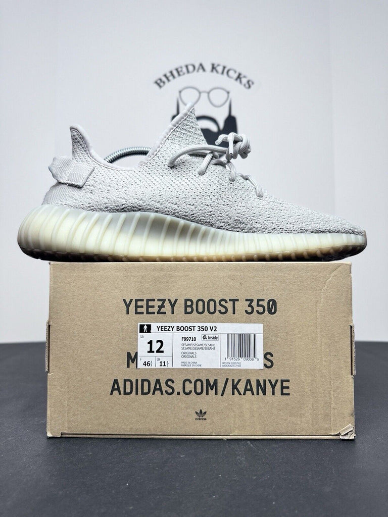 Adidas Yeezy Boost 350 V2 Sesame F99710 Og Rare Preowned Authentic Men’s Size 12