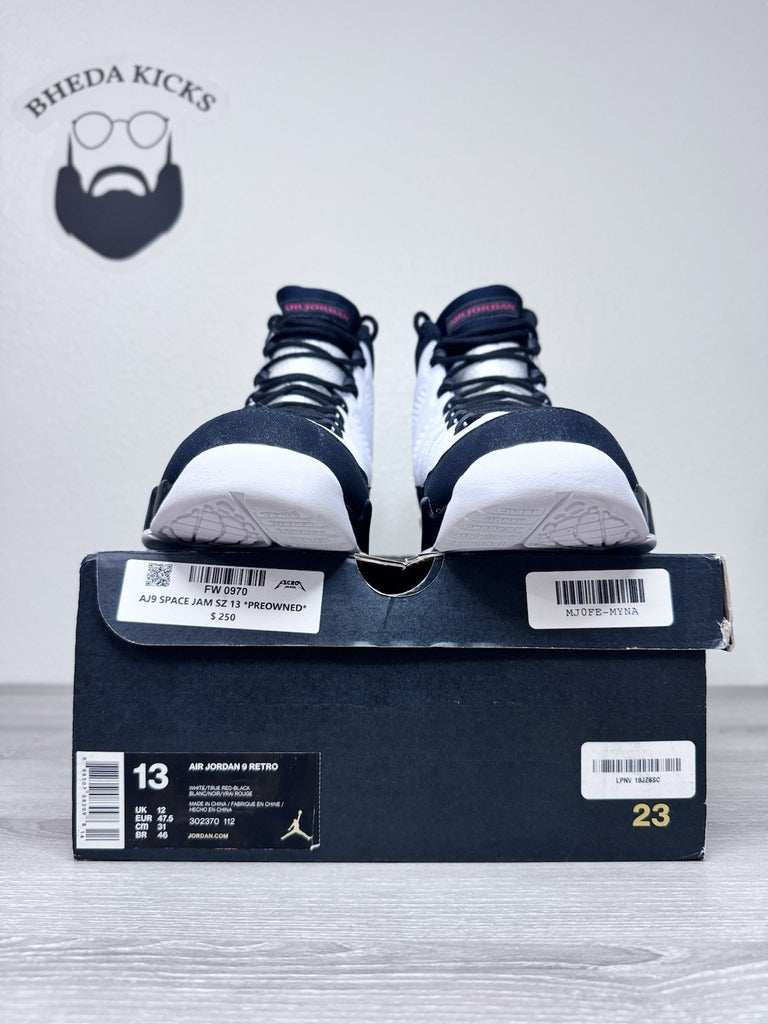 Size 13 - Air Jordan 9 Retro “Space Jam” (302370-112) 2016 Preowned Clean