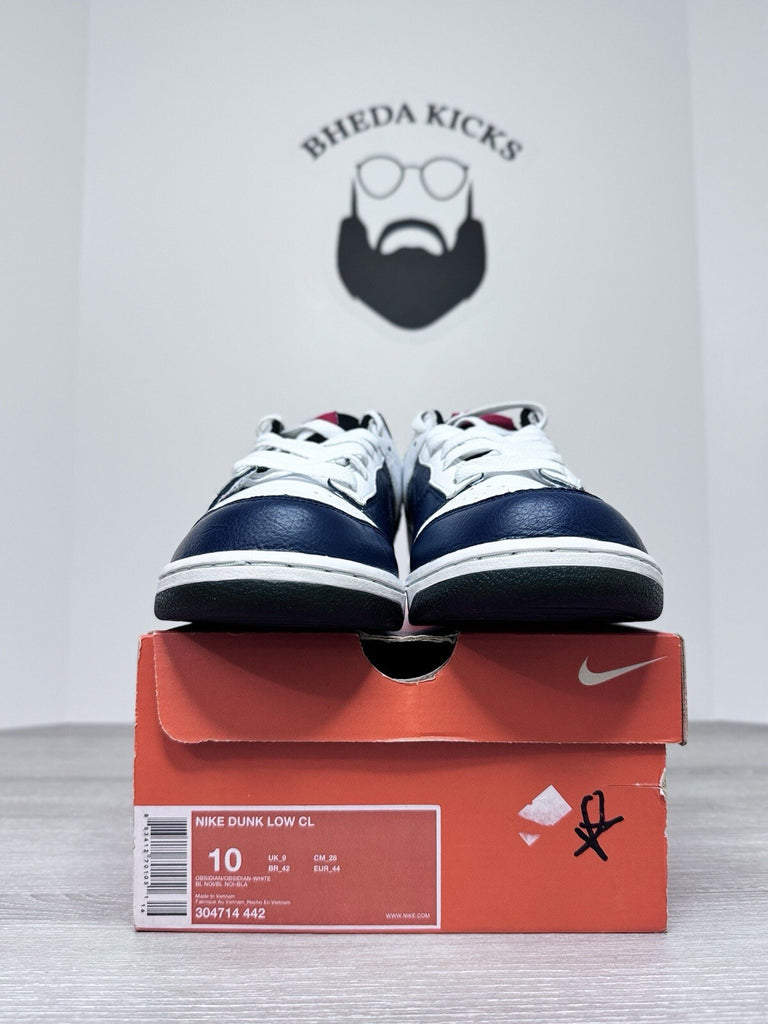 Size 10 - Nike Dunk Low CL Jordan Pack Obsidian White (2006) 304714-442 NEW DS