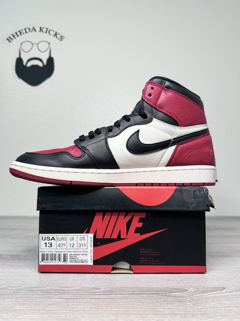 Size 13 - Jordan 1 Retro OG High Bred Toe 555088-610 Authentic Preowned
