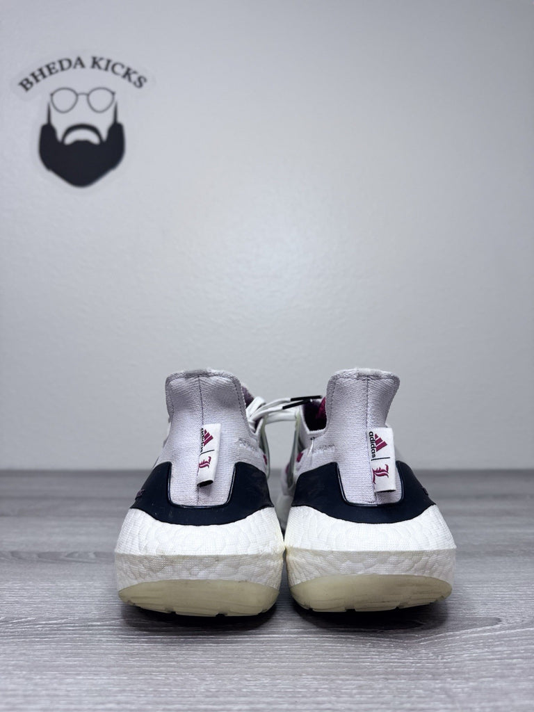 Size 13 - Adidas UltraBoost 21 NCAA Pack Louisville Rare GY0427 White Red Dirty