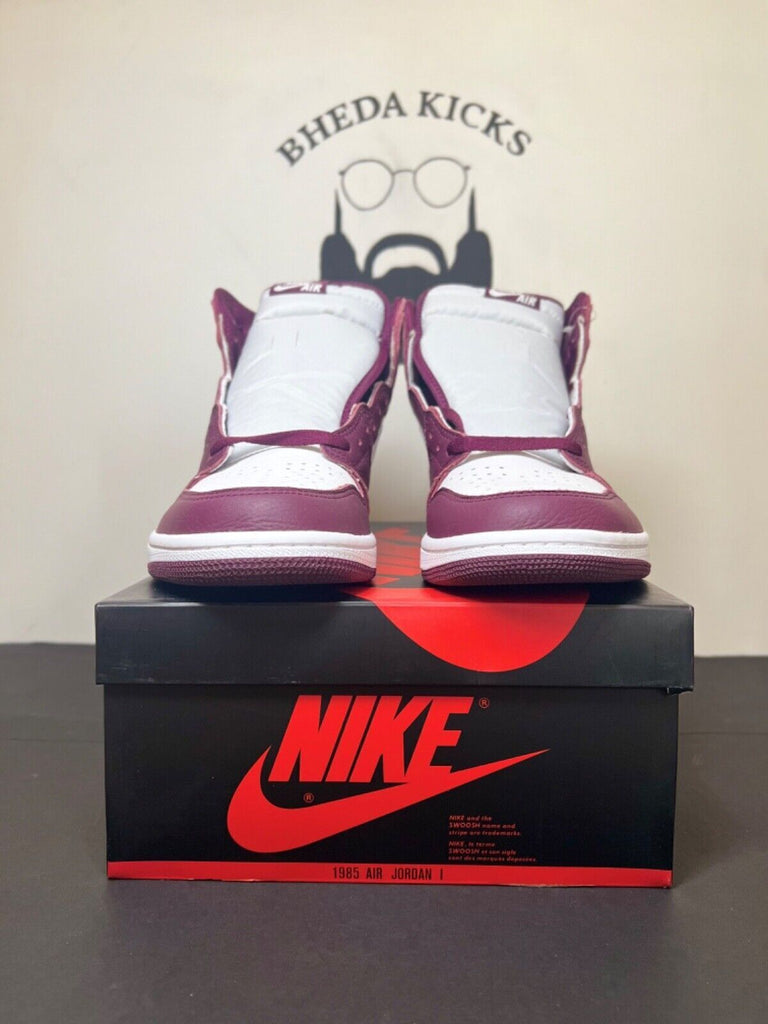 New DS Jordan 1 Retro High OG Bordeaux 555088-611 Size 8-11 Mens Sneaker Rare