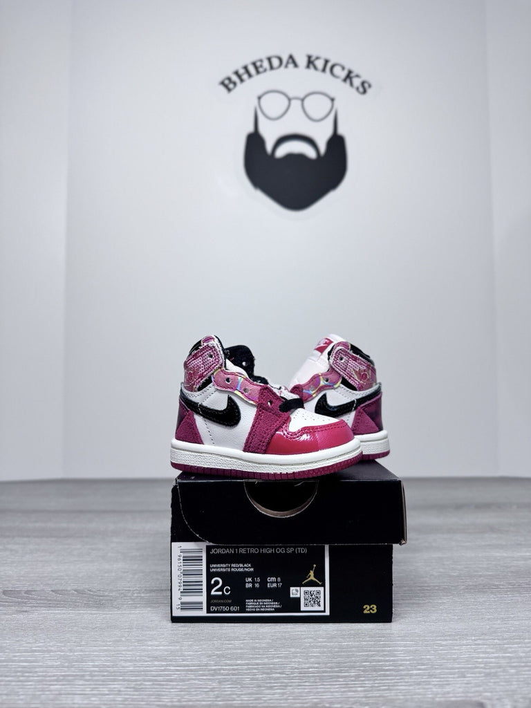 Size 2C - Nike Air Jordan 1 Retro OG High Spider-Man Spider-Verse TD DV1750-601
