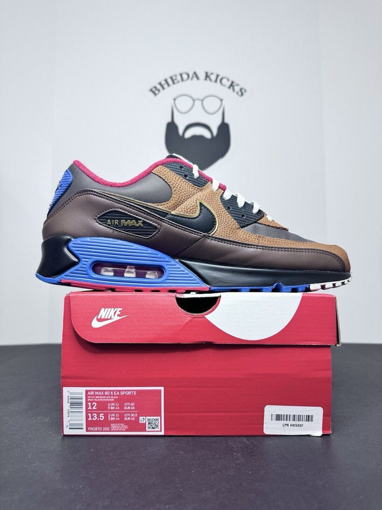 Nike Air Max 90 x EA Sports Play Like Mad Brown Black FN1870-200 Size 12