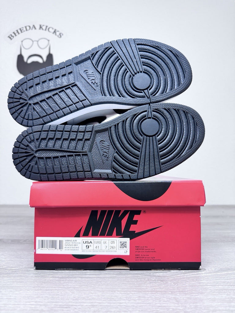 Size 9.5W/8M - Nike Air Jordan 1 Retro Hi OG Shoes Black Medium Gray DZ2523-001