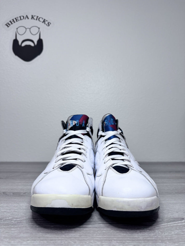 Size 13 - Nike Air Jordan 7 VII Retro Orion White Leather Sneaker 304775-105
