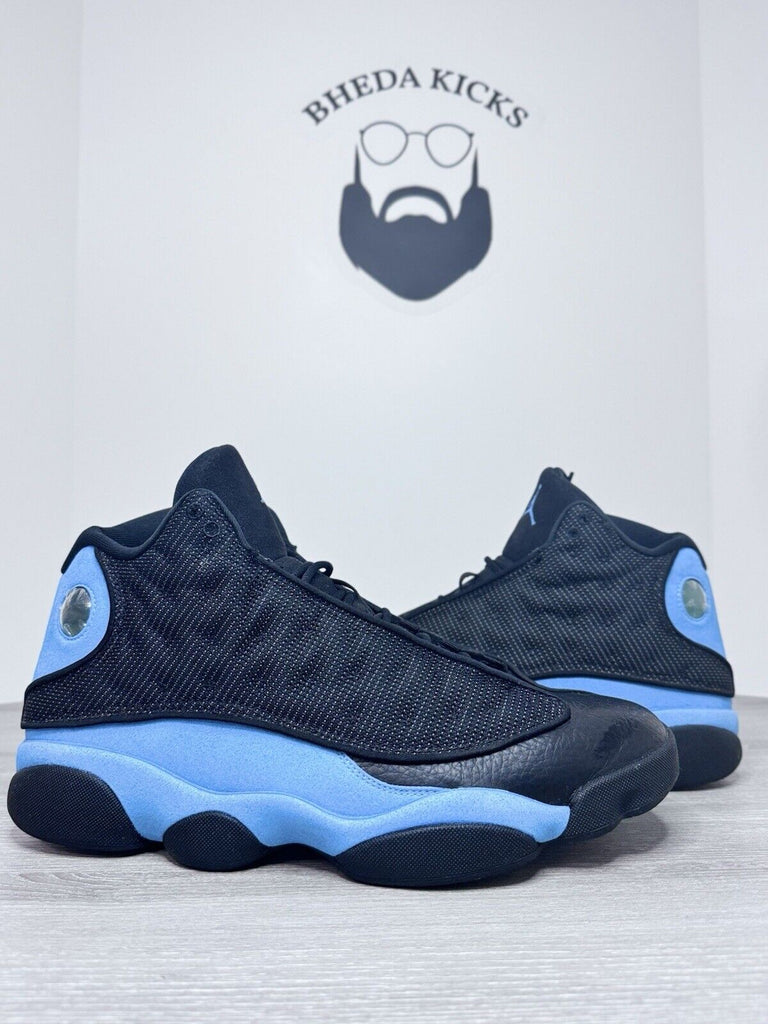 Size 12.5 - Jordan 13 Retro Mid Black University Blue DJ5982-041 Preowned