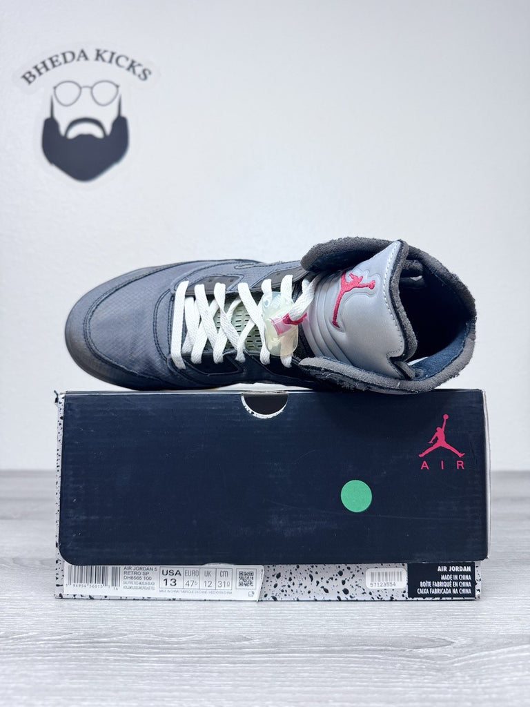 Size 13 - Nike Air Jordan 5 Retro SP x Off-White Mid Muslin CT8480-001 Preowned
