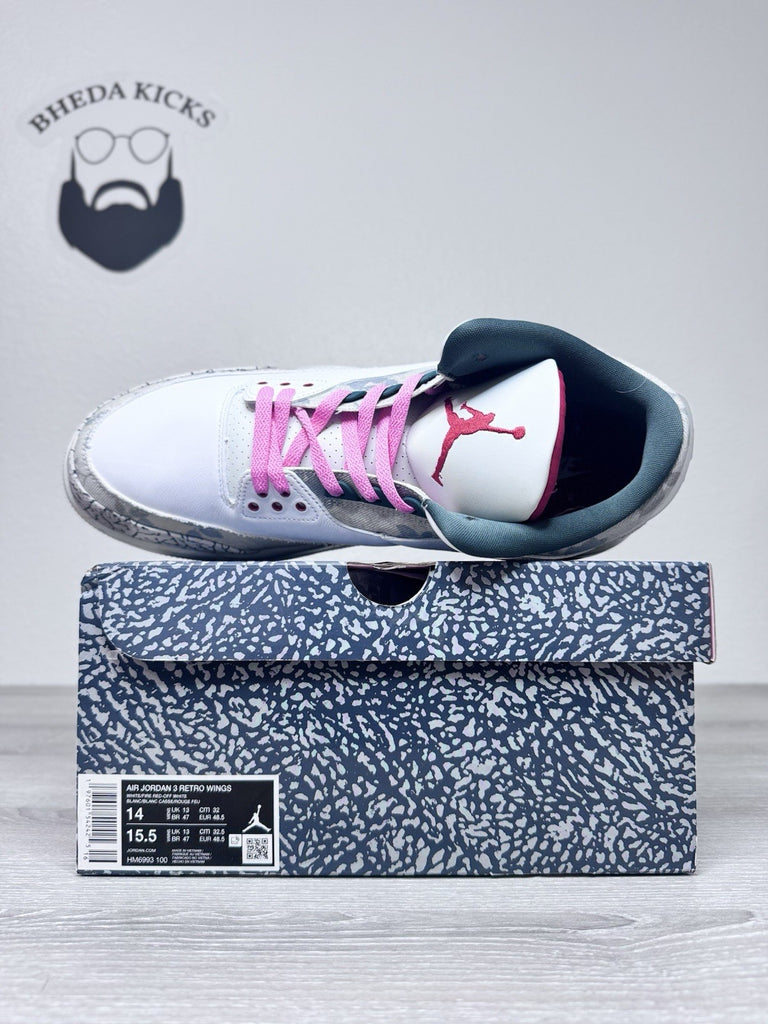 Size 14 - Nike Air Jordan 3 Retro 'Wings' [HM6993-100] Men's Preowned Rare