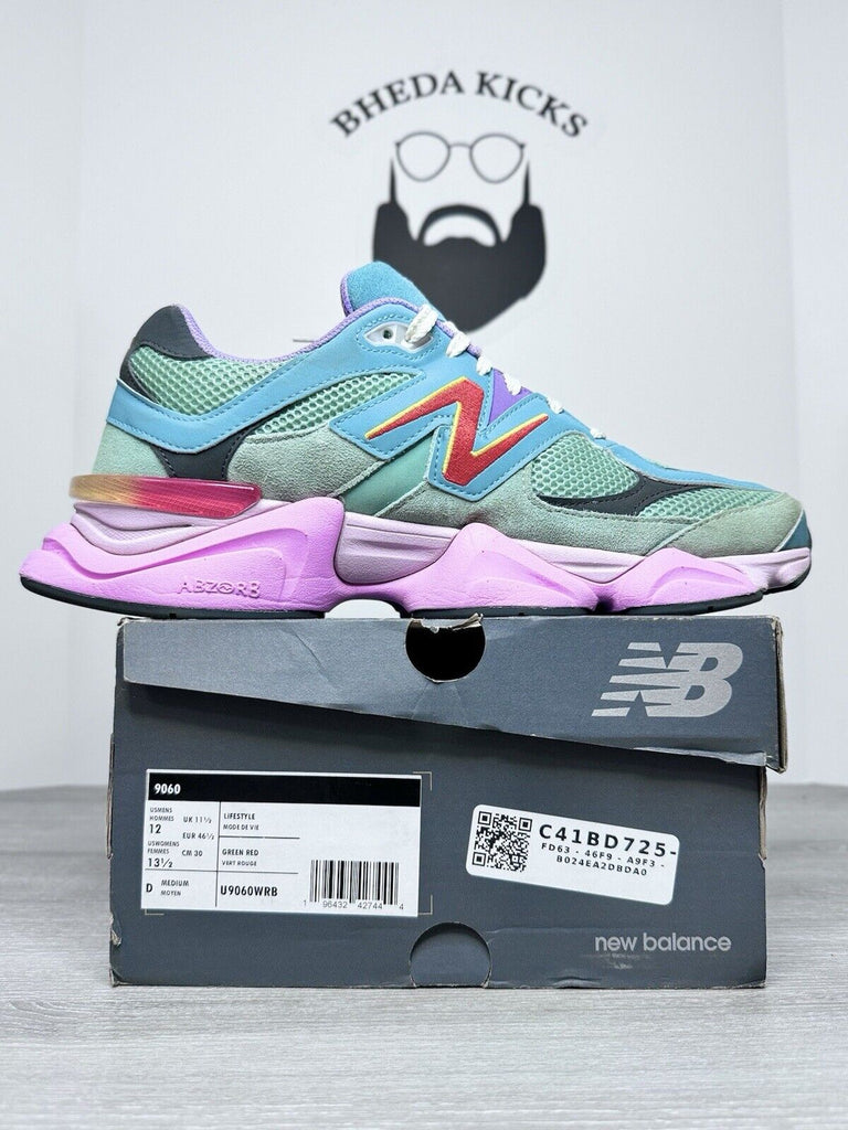 Size 12 - New Balance 9060 Warped Multicolor U9060WRB Preowned Og Rare