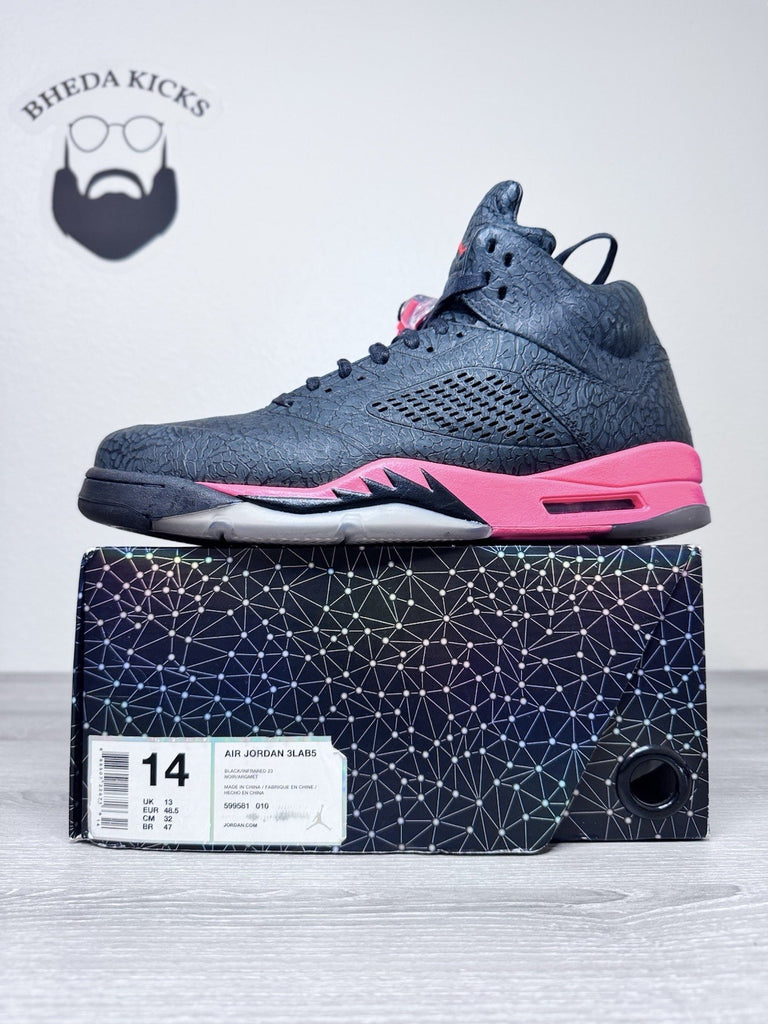 Size 14 - Air Jordan 5 Retro 3Lab5 Infrared (599581-010) Preowned Authentic