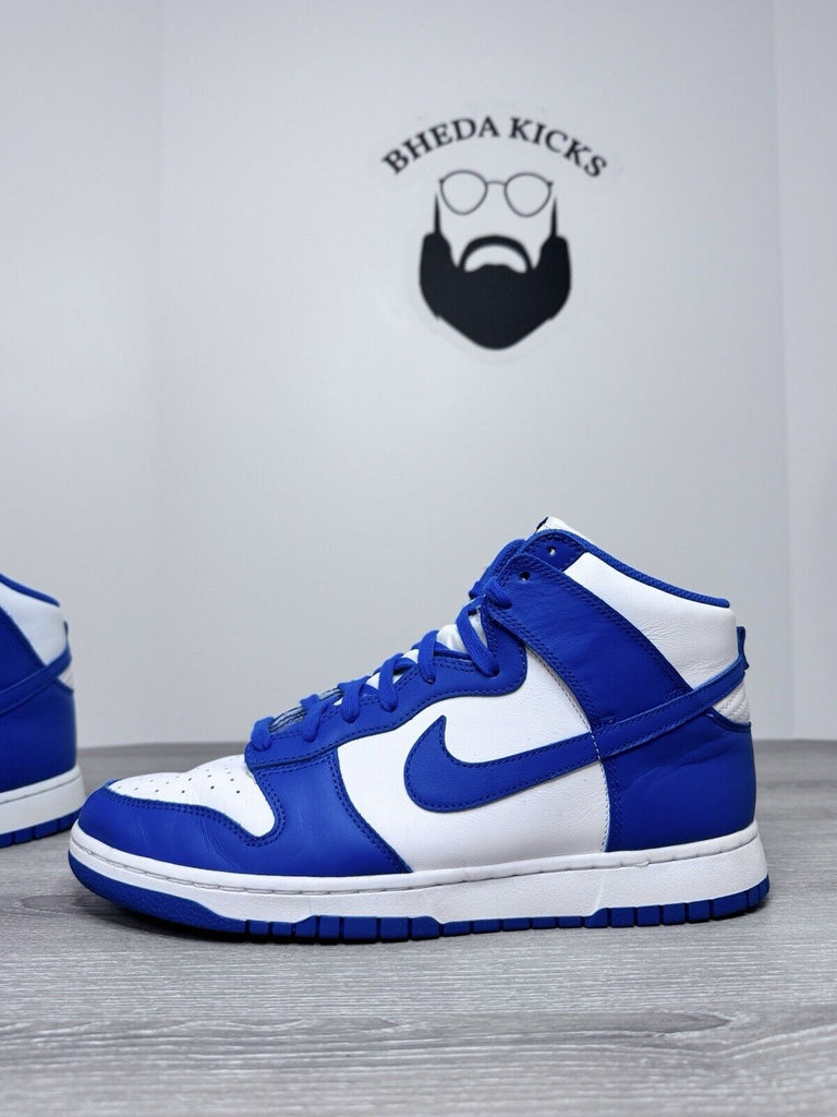 Size 12 - Nike Dunk Hi Retro Game Royal Men’s DD1399-102 Preowned Mens Sneakers