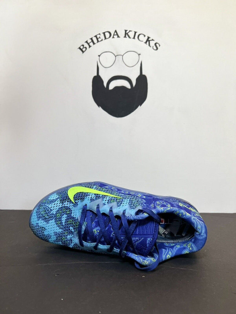 Nike Metcon 6 Amp Paisley Deep Royal Blue Electric Green CZ0602 434 Size 11 Rare