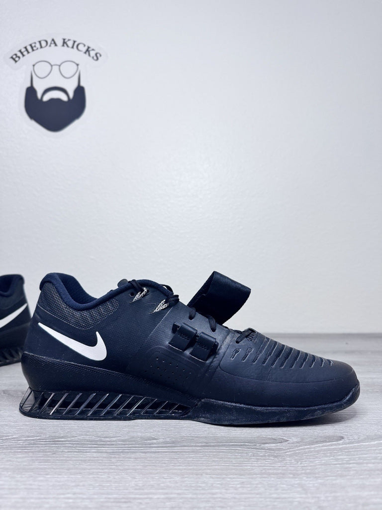 Size 15 - Nike Romaleos 3 Weightlifting Shoes Black White 852933-002 Men's