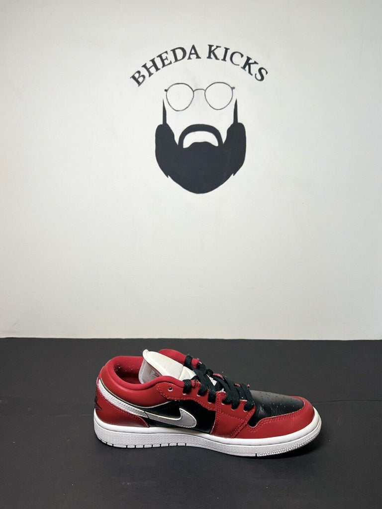 Air Jordan 1 Low Bred Red White Black Chicago Flip Women Size 7 (Men 5.5) Og MJ