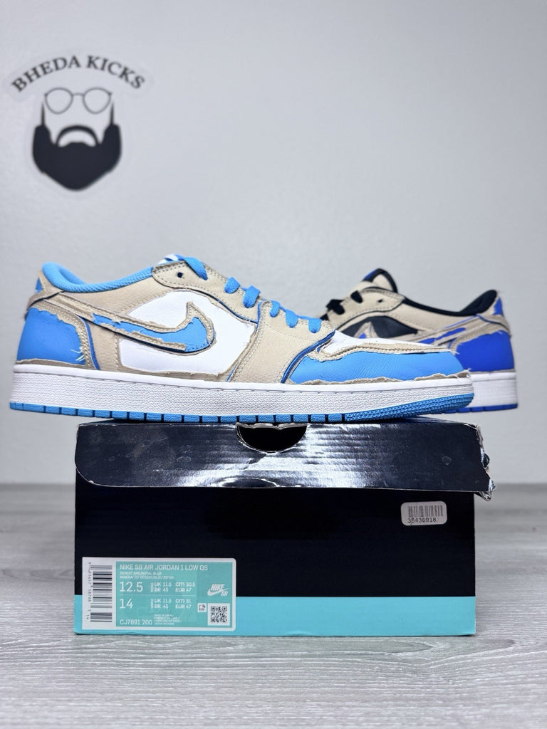 Size 12.5 - Air Jordan 1 Low x Nike SB Mountain Desert Ore Sneakers CJ7891-200