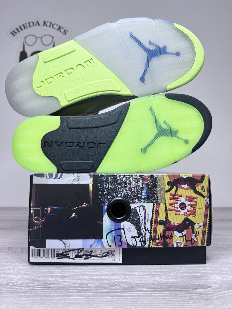 Size 13 - Air Jordan 5 Retro What The CZ5725-700 Red Yellow Black Brand New