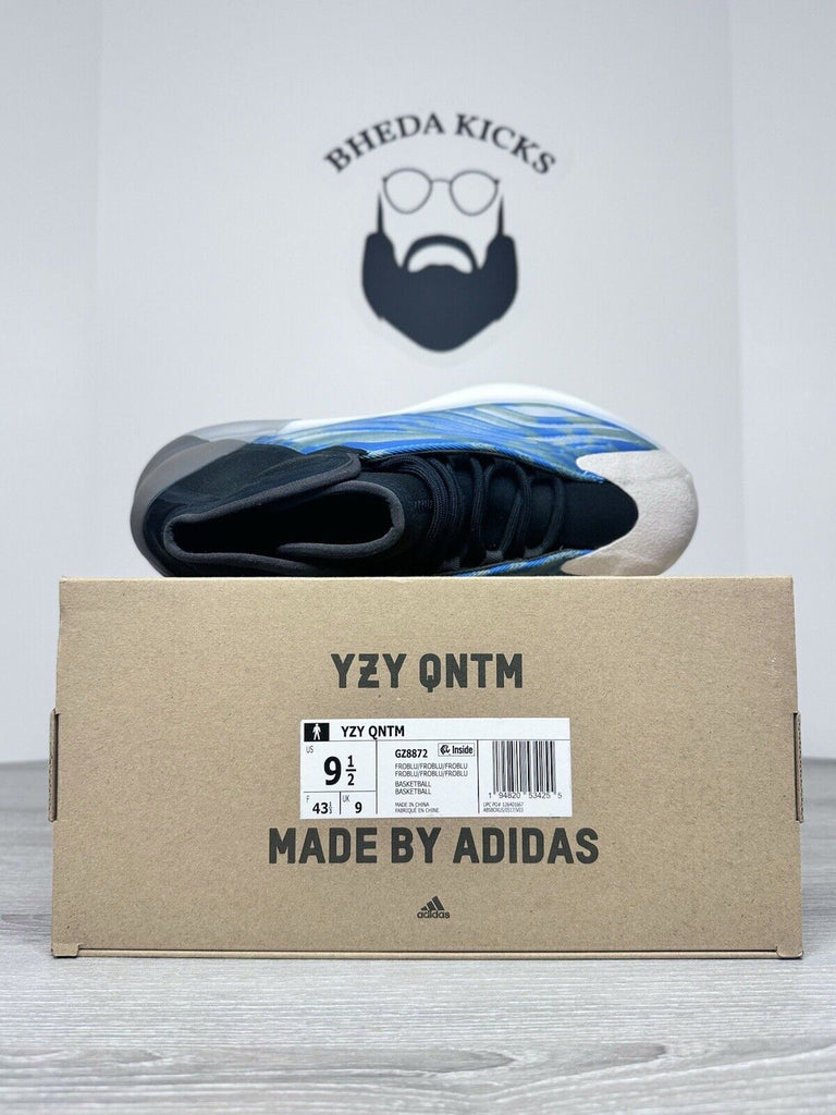 Size 9.5 - Adidas Yeezy Quantum QNTM YZY BASKETBALL Rare Frozen Blue GZ8872