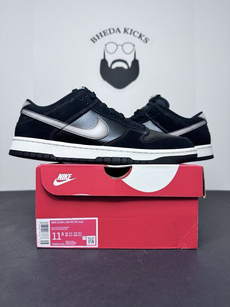 Nike Dunk Low Retro NAS Airbrush Black White Anthracite FD6923-001 Size 11.5