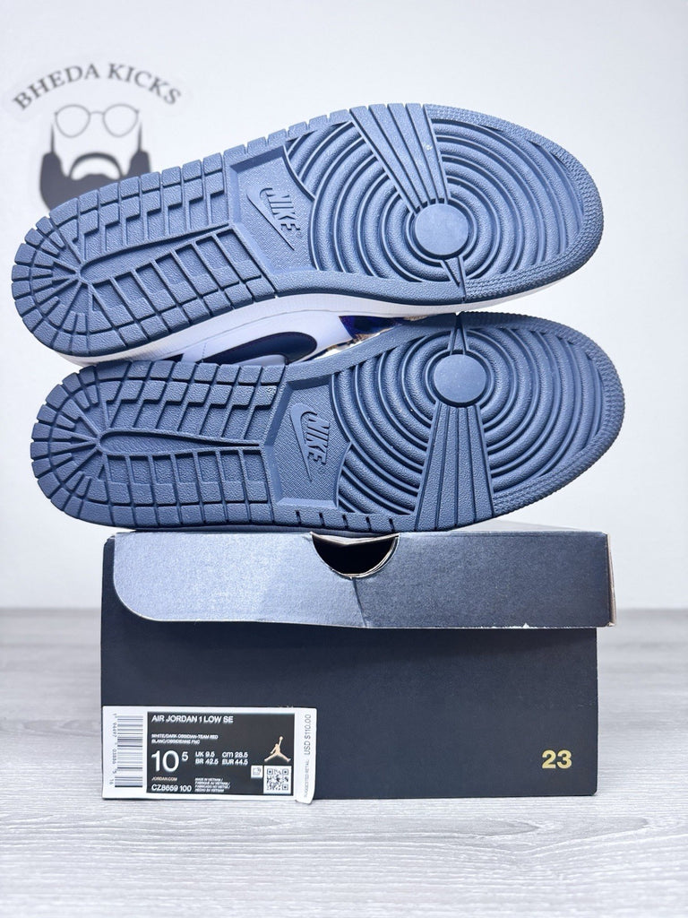 Size 10.5 - Air Jordan 1 SE Low Nothing But Net CZ8659-100 Preowned