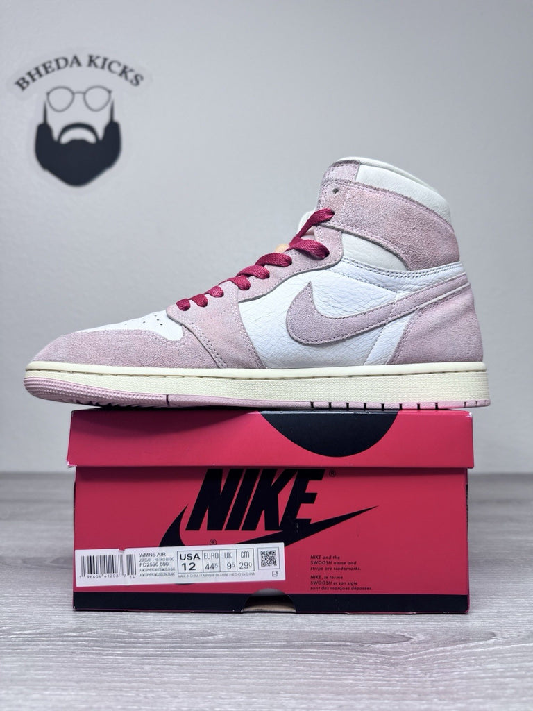Size 12W/10.5M - Nike Air Jordan 1 Retro High OG Washed Pink FD2596-600