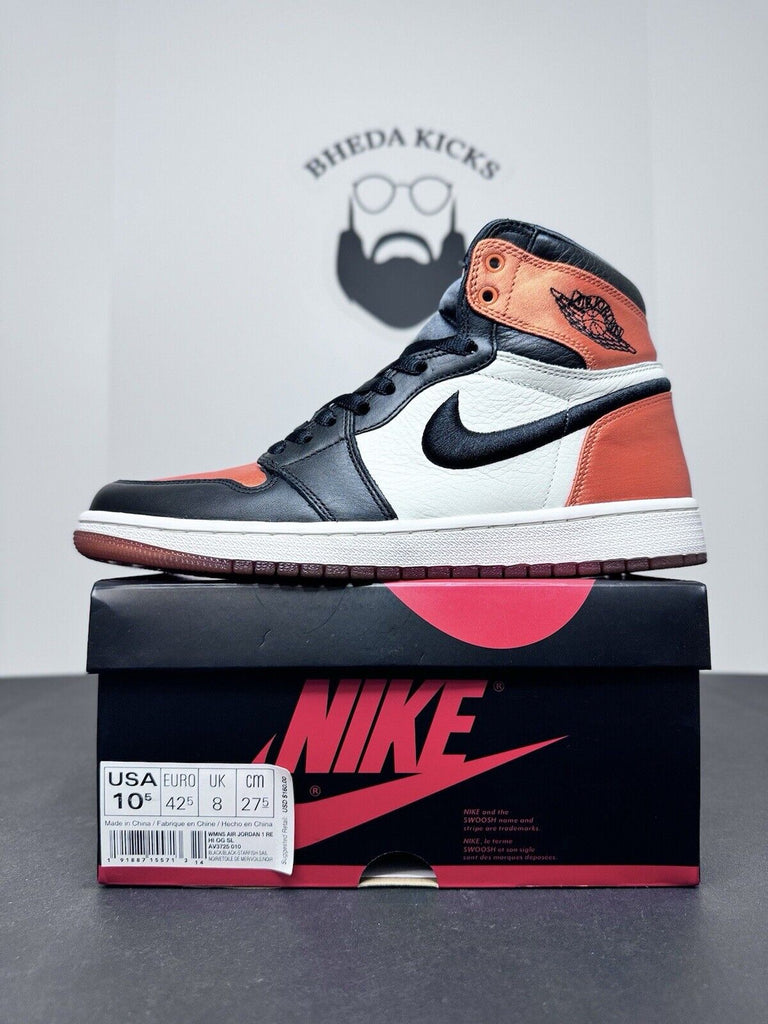 Nike Air Jordan 1 Retro OG High Satin Shattered Backboard AV3725-010 Size 10.5W