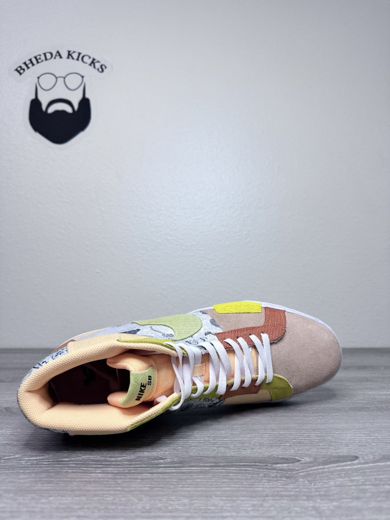 Size 15 - Nike SB Zoom Blazer Mid Premium “Paisley” Melon Tint DM0859-800 NEW DS