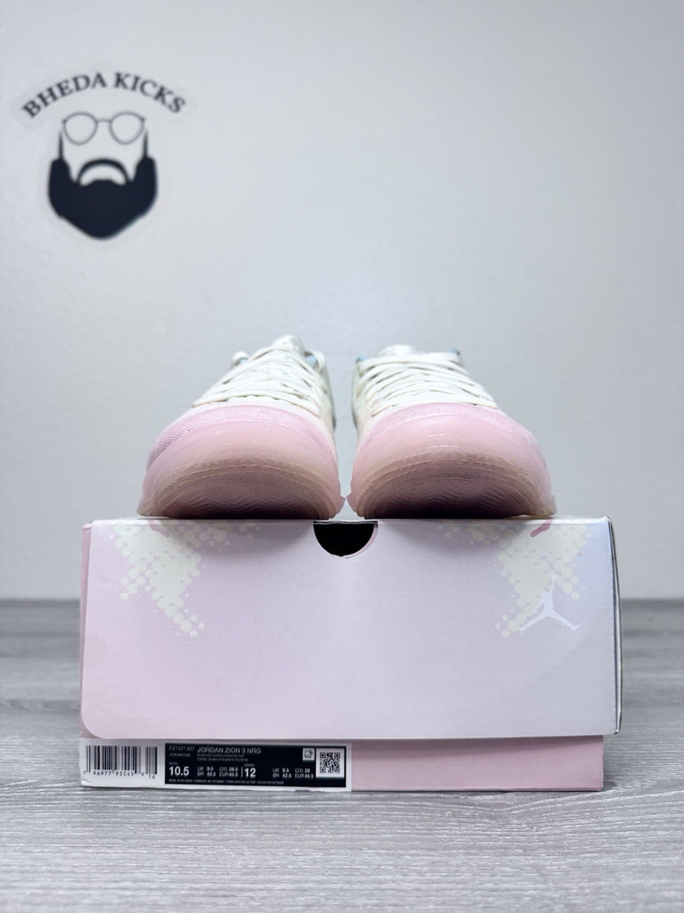 Size 10.5 - Jordan Zion 3 NRG Bleached Coral FZ1321-601 Men’s Shoes Preowned