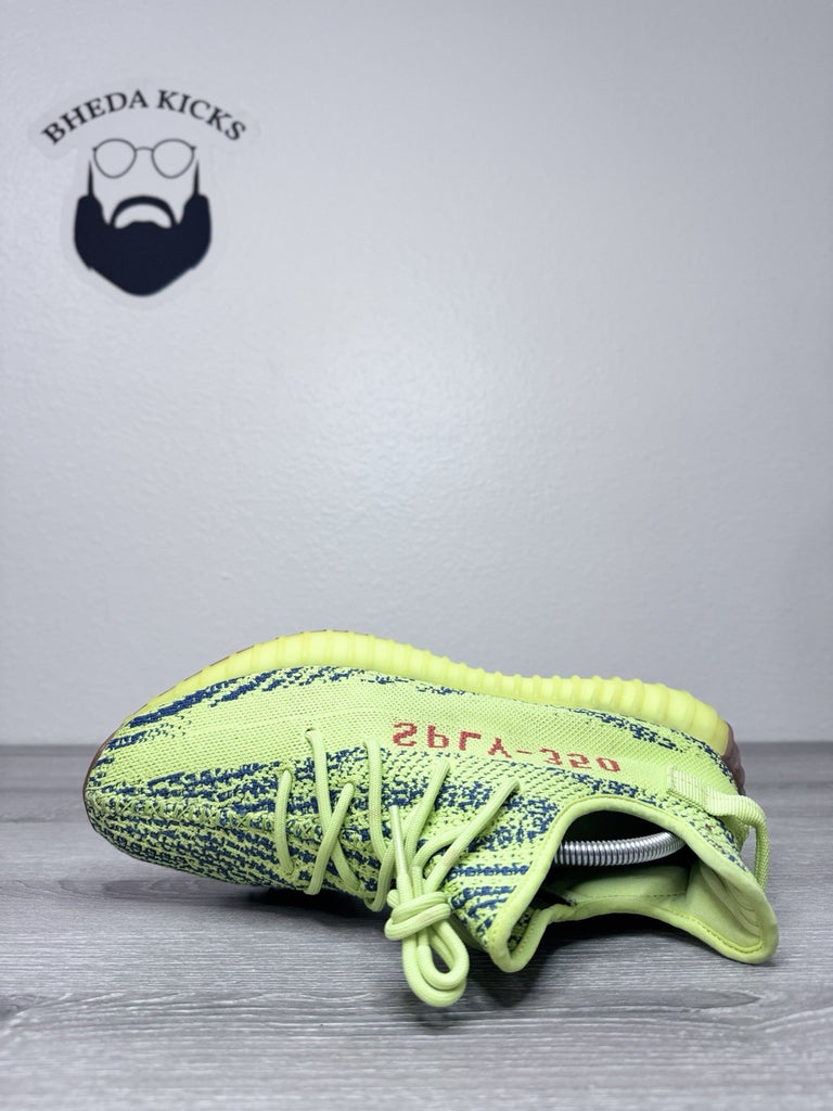 Size 10.5 - Adidas Yeezy Boost 350 V2 Semi Frozen Yellow Green B37572 Men’s