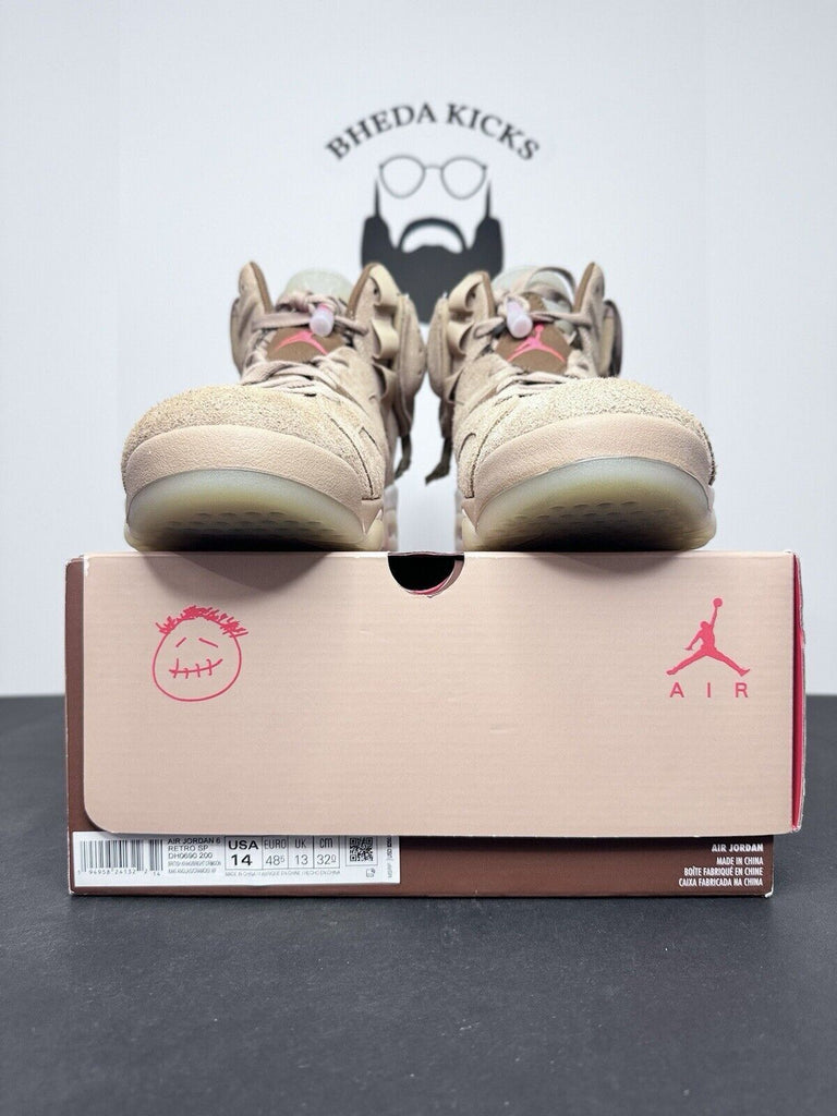 Travis Scott x Air Jordan 6 Retro 'British Khaki' DH0690-200 Mens’s Size 14