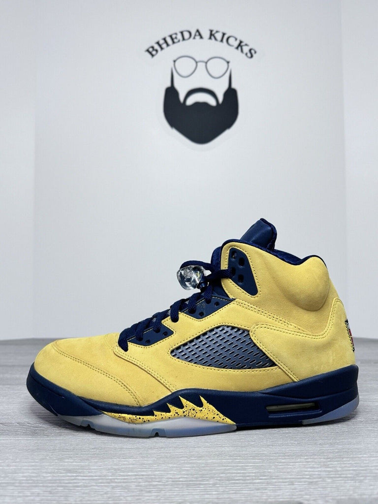 Size 11.5 - Air Jordan 5 Retro SE Michigan CQ9541-704 Authentic NEW DS