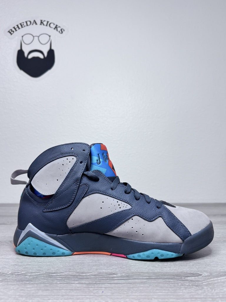 Size 12 - Air Jordan 7 Retro Barcelona Days Grey Suede Leather (304775-016)