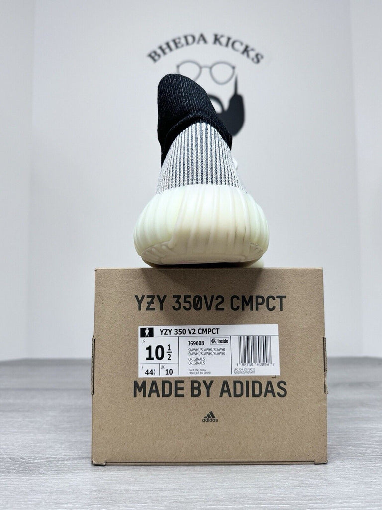 Size 10.5 - adidas Yeezy Boost 350 V2 CMPCT Panda IG9608 Preowned Authentic