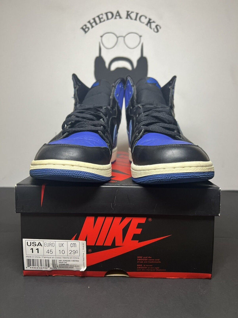 2013 Nike Air Jordan 1 Retro High OG Royal Blue Black Size 11 555088 085 Rare Og