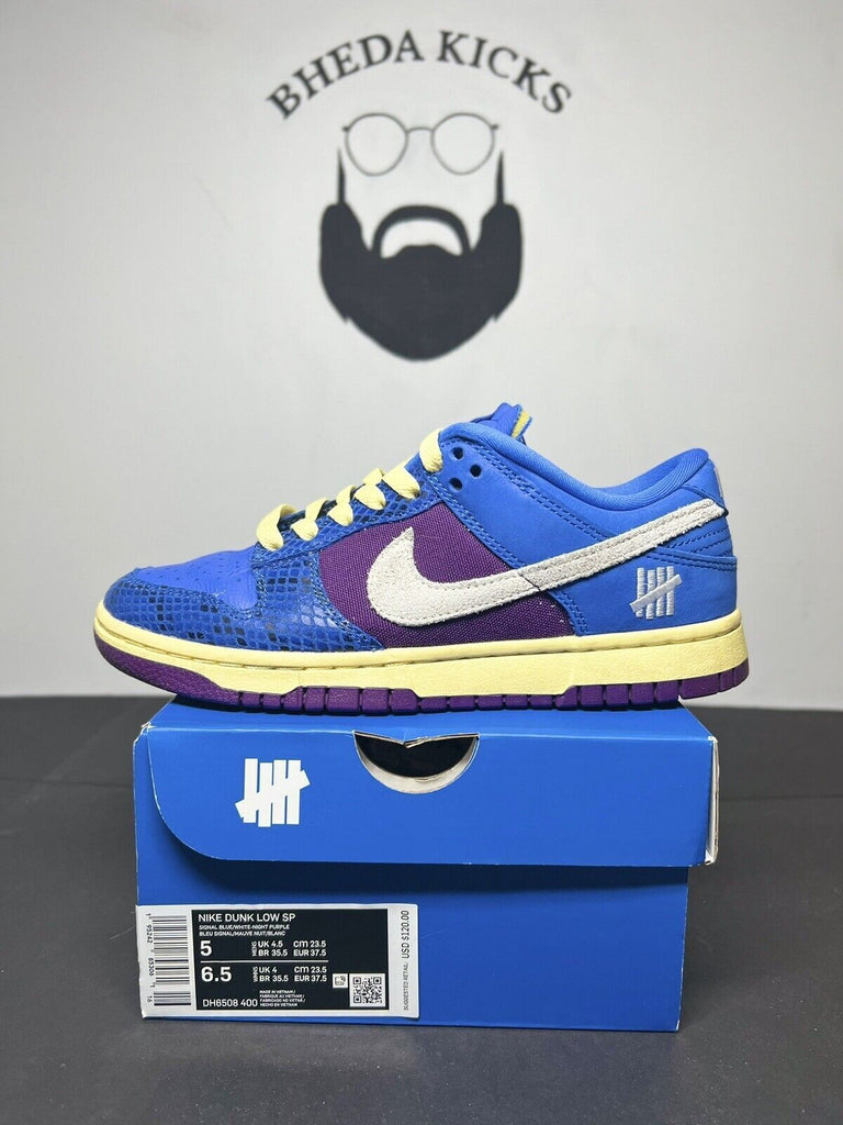 Size 5 Men/6.5W Nike Dunk Low SP x Undefeated Dunk Vs AF1 (DH6508-400) Preowned