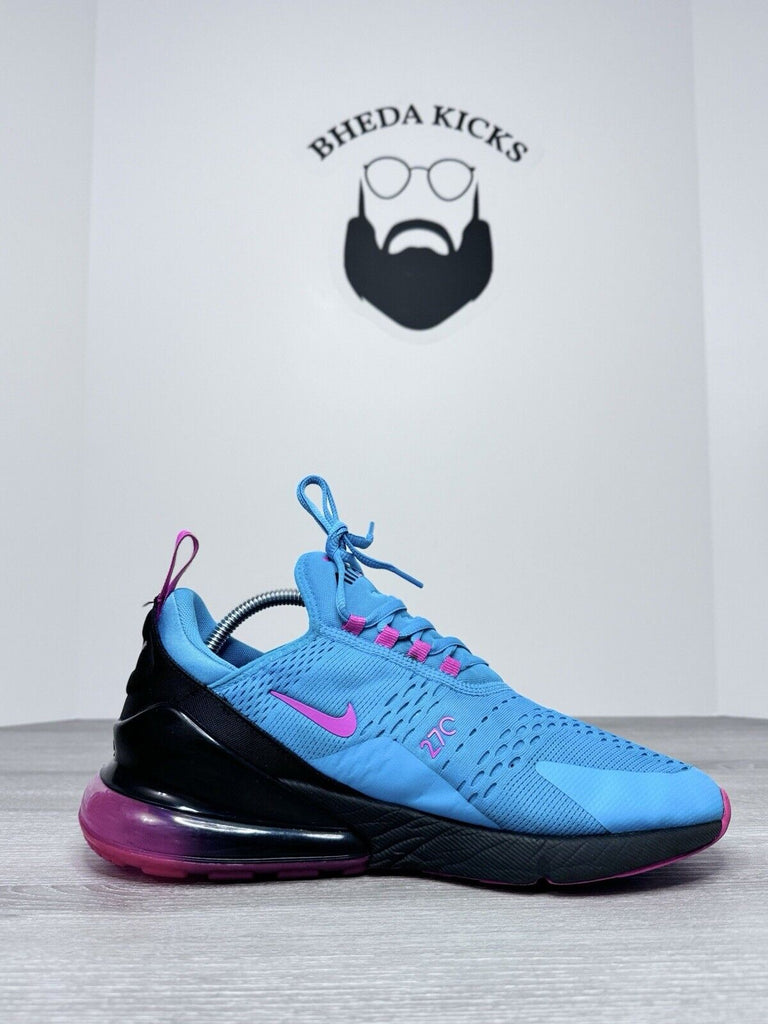 Size 9.5 - Nike Air Max 270 South Beach Light Blue Fuchsia Pink Black BV6078-400