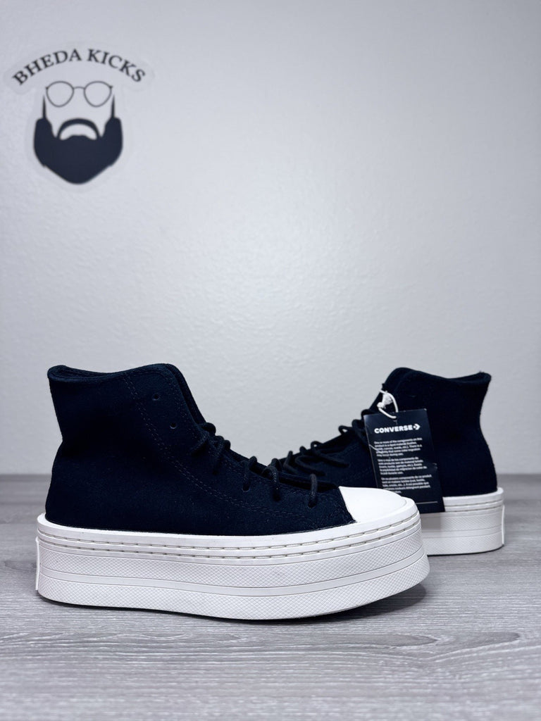 Size 5.5W - Converse Chuck Taylor Modern Lift Platform Women Suede Black A05285C