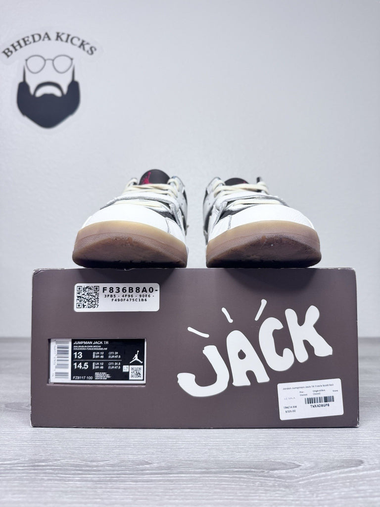 Size 13 - Travis Scott x Jordan Jumpman Jack TR Sail Preowned FZ8117-100 Og