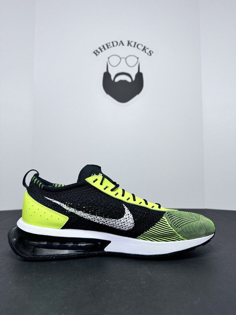 Nike Air Max Flyknit Racer Volt Green Black White Sequoia FD4610-700 Size 13