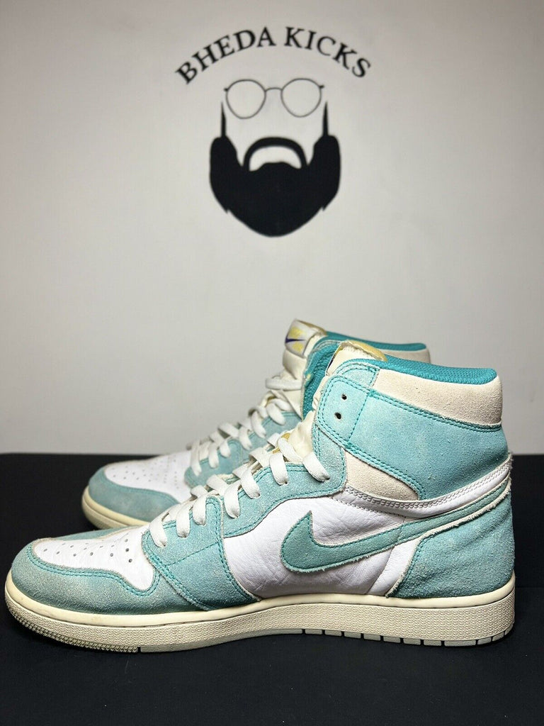 Nike Air Jordan 1 Retro High OG Turbo Green/Sail-White 555088 311 Size 13 Rare