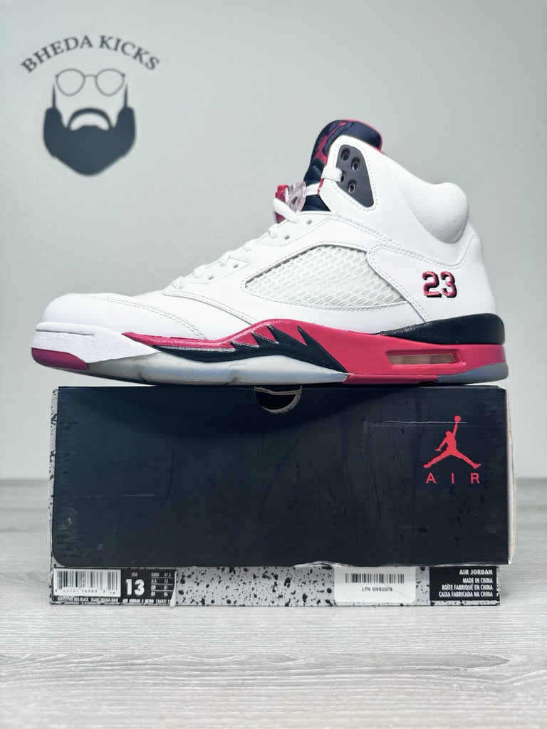 Size 13 - Nike Air Jordan 5 Retro Fire Red 2013 136027-120 Preowned Rare
