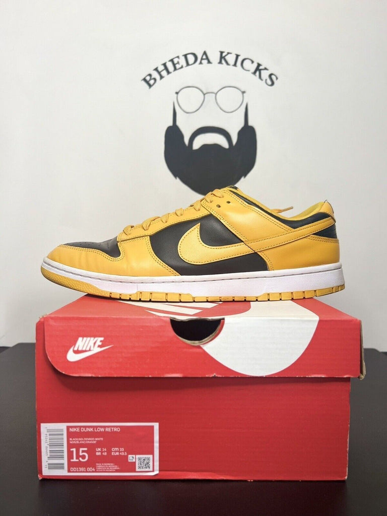 Nike Dunk Low Championship Goldenrod 2021 Size 15 (DD1391-004) Black Yellow Og