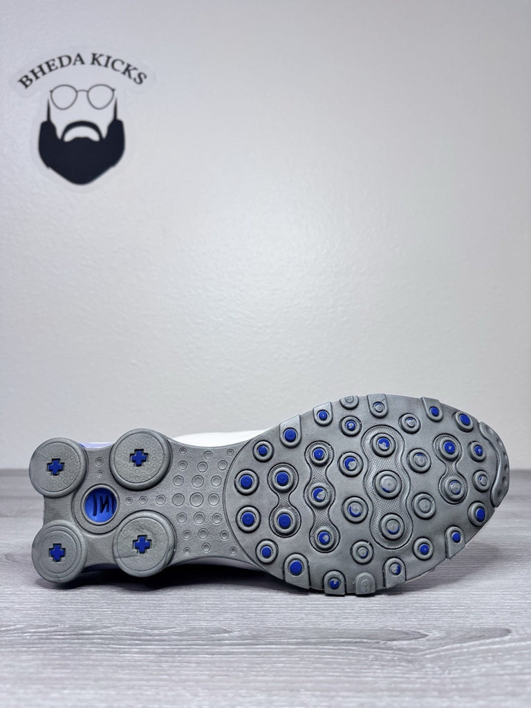 Size 15 - Nike Shox NZ SL Shoes Sneakers 2012 378341-140 Blue White Leather