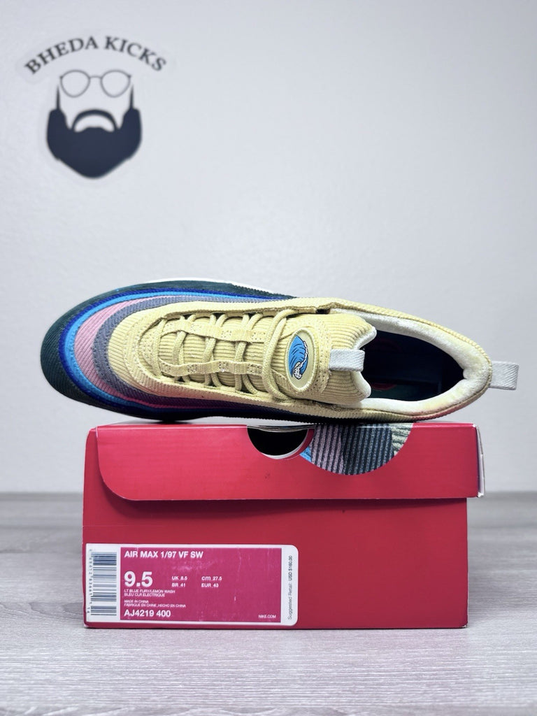 Size 9.5 - Nike Air Max 1/97 Sean Wotherspoon Men’s Preowned AJ4219-400