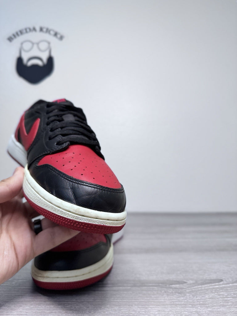 Size 12.5 - Air Jordan 1 Retro OG Low Bred Preowned 705329-001 Preowned