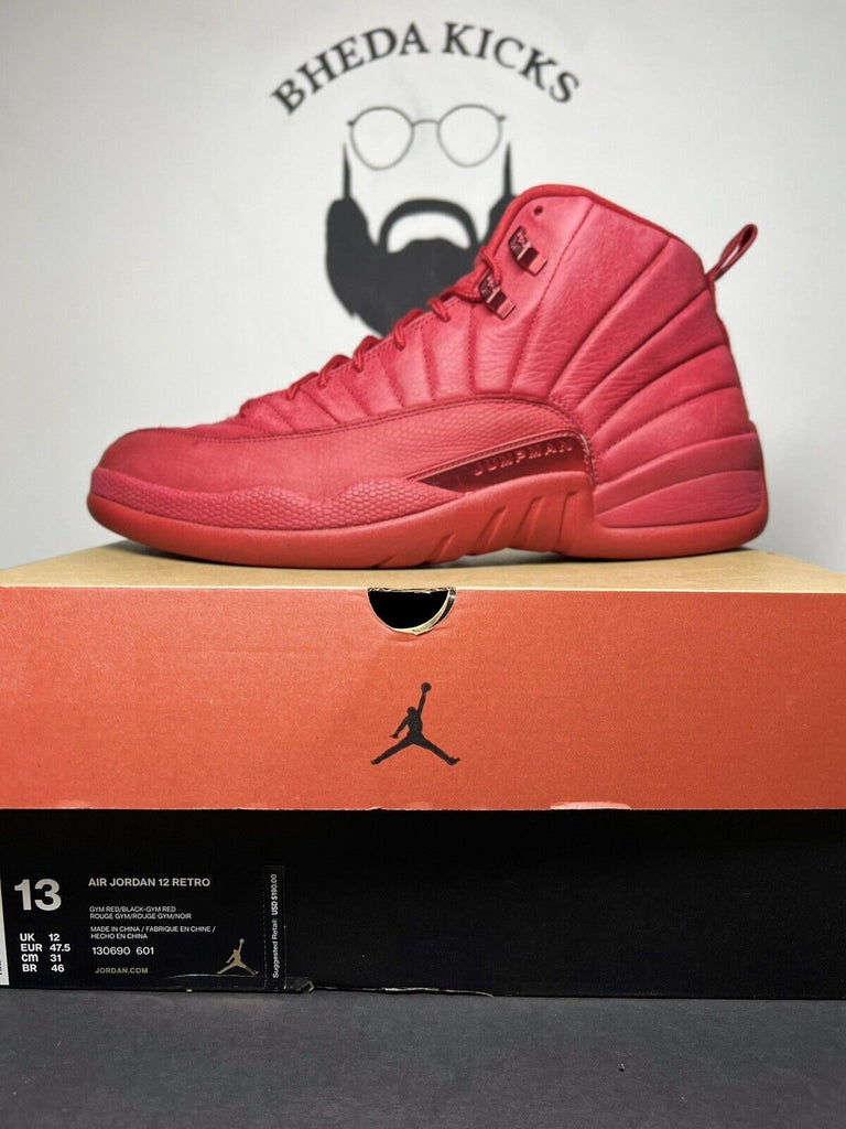 Nike Air Jordan 12 XII Retro Gym Red Shoes 130690-601 Men's Size 13 Preowned OG