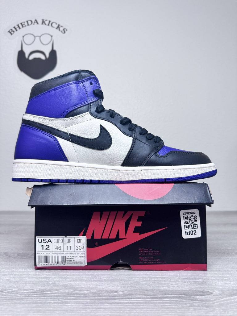Size 12 - Air Jordan 1 Retro High OG "Court Purple" 2018 555088-501 Brand New