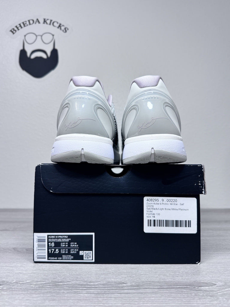 Size 16 - Nike Zoom Kobe 6 Protro All-Star Sail FQ3546-100 Brand New Authentic